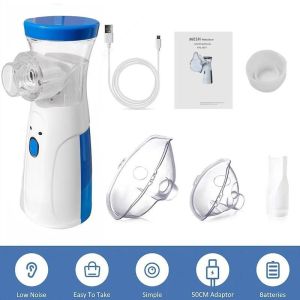 Portable Inhale Nebulizer Mini Handheld Mesh Atomizer Silent Inalador Usb Autoclean Nebulizador Adult Automizer DropShipping