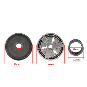 3 Pcs Set 45/52/58CC Chainsaw Clutch Drum Kit 4500 5200 5800 Chain Saw Sprocket Replacement