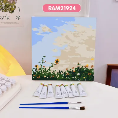 Bevavar Paint by Number Kit Painting Kit DIY Digital Painting Kanvas Painting Aesthetic 20x20cm