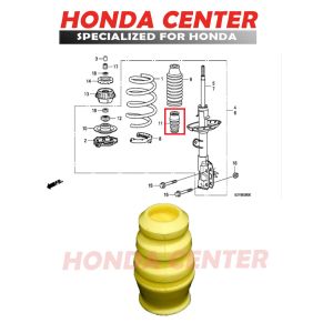 Karet Rubber Stopper Dumper Karet Anti Kandas Shock Depan Jazz Gd3 2004 2005 2006 2007 2008