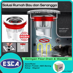 Saringan Pembuangan Transparant Floor Drain Lantai & Wastafel Anti Serangga Bebas Bau