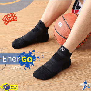GO Cushion Socks Kaos Kaki Pendek Olahraga Tebal Running Sports Outdoor Pria Wanita
