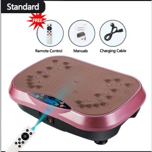 Vibration Platform Shaking Machine Body Fitness Trainer with Slimming Belt for Home Gym Workout