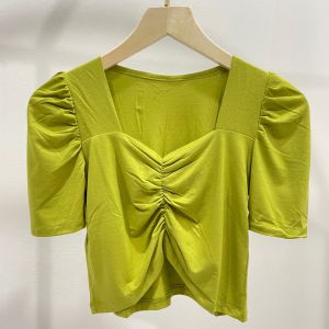 Crop Top Kerut Wanita / Crop wanita import / Croptop polos wanita / Atasan Crop Wanita 4296