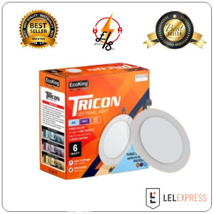 Elektrikshop Lampu panel led 3warna ecoking TRICON