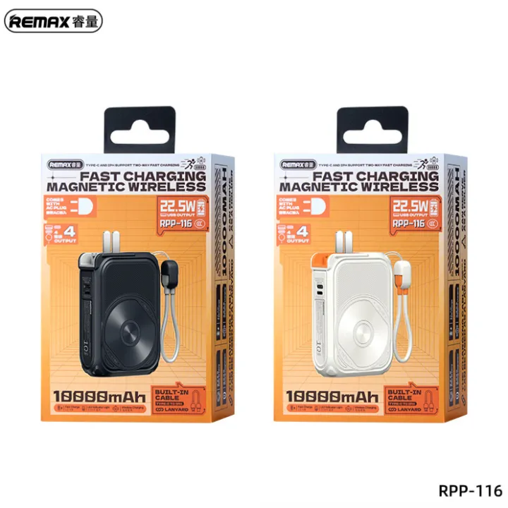 REMAX 10000mAh 20W Powerbank Fast Charging Magnetic Wireless Type C ...