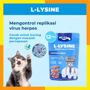 [Kombo 12 Pcs] Mr Vet Cat Wet Food Pouch 70 Gr x 12 / Makanan Basah Kucing