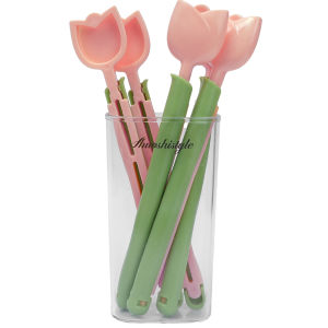 5Pcs/Set  Tulip Sealing Clip Snack Bag Sealed Moisture-proof Fresh-keeping Sealing Storage Clip with Magnetic Absorption Storage Box