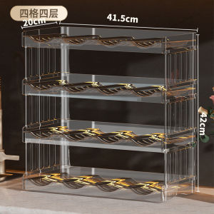 Hicus Acrylic Water Bottle Rack cup holder organizer Stackable Wine rack fridge Kitchen organizer