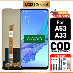 LCD OPPO A53 OPPO A33 Original lcd hp Layar Sentuh Fullset ori 100% Glass Touchscreen Digitizer COD Pengiriman Cepat