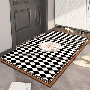 Keset Karpet Lantai Aesthetic Bahan Kulit dan Anti Kusut /Karpet Kamar Tidur/Karpet Ruang Tamu/Keset Dapur Panjang Anti Slip/Keset Kamar Mandi/Keset Kaki/Keset Kamar Tidur/Keset Anti Slip/Keset Pintu Masuk/Keset Anti Kotor/Keset Lantai Kulit Custom  P100