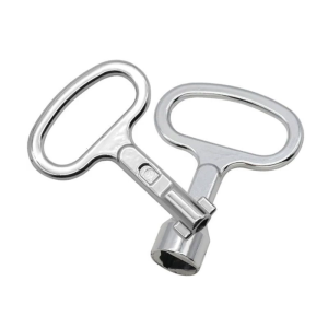 2pcs Cabinet Spanners Keys Socket Keys Wrench Triangle Socket Keys Used in Electric CabinetsElevatorWater Meter Valves