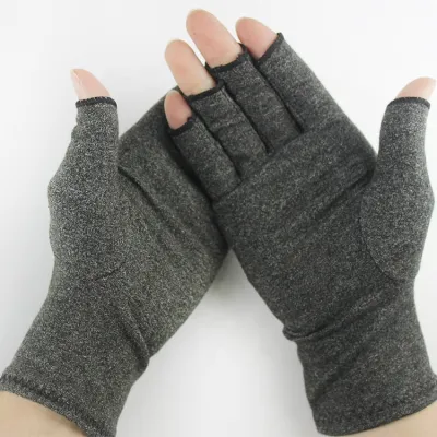 💞SG Stock💞Arthritis Compression Gloves Relieve Pain from Rheumatoid RSI Carpal Tunnel Hand Gloves Fingerless for Computer Typing and Daily work Support for Hands and Joints