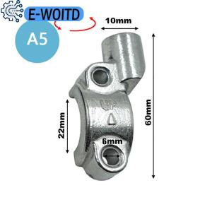 E-WOITD  22mm Handlebar 10mm ThreadMotorcycle Master Cylinder Brake Lever Mirror Mount Clamp Rear View Mirror Holder Adapter.