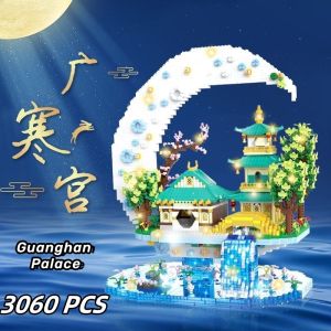 Mini Block Bricks Rumah China Garden Nano Block Balok Building Micro Partikel Blok Banan Building mainan anak laki laki mainan edukasi anak barang lucu mainan murah hadiah