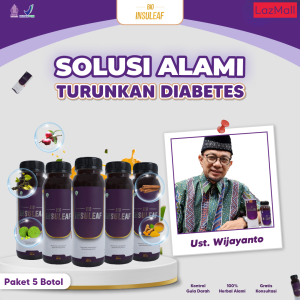 Bio Insuleaf Paket 5 Botol Herbal Solusi Cepat Turunkan Diabates Secara Alami