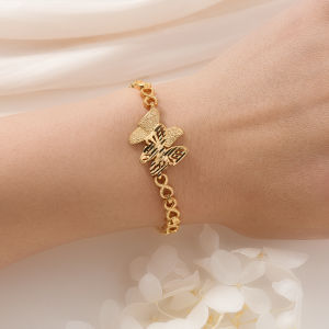 Bướm vàng Vòng tay trong suốt thời trang nữ trang sức cưới