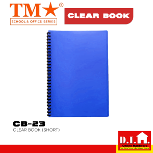 Do It Home TM CB-23 Clear Book Short Size Multi-Color PVC Pocket Organizer