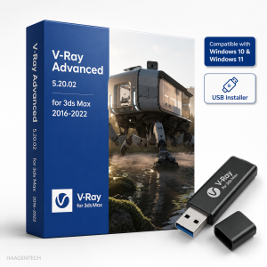 V-Ray 2026 V7.30 for 3dsMax 2027-2014 USB SOFTWARE Installer – Plug & Install | FULL VERSION | Perpetual | No CD Drive Needed | Windows Compatible | Fast & Easy Setup | No Internet Required | COMES IN A USB FLASDRIVE | USB | FLASHDRIVE