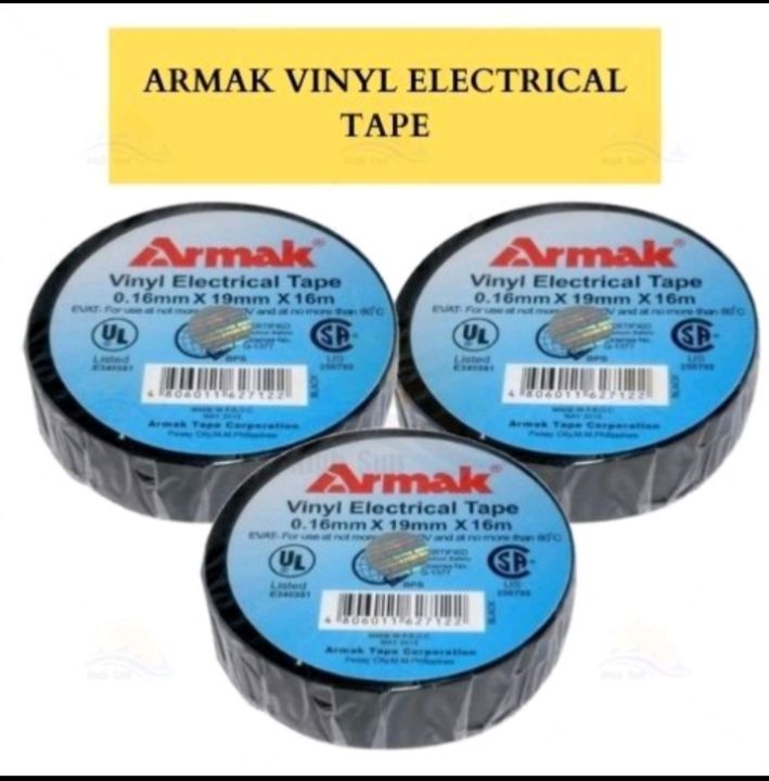ELECTRICAL TAPE ARMAK TAPE [SET OF 10 per roll] 0.16MM X 19MM X 16