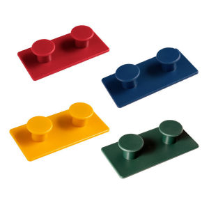 4Pcs/Pack Gantungan Tempel Hook Kuat Dinding Motif Brick Hook Kamar Mandi Tas Baju Dapur Serbaguna Multifungsi Gantungan Baju/Kunci Tempel Dinding Tempel Kapstok Hook Hanger Dekorasi Rumah