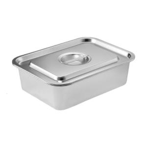 304 Nonrust Steel Flat Bottom Baking Pan With Clear Lid For Even Heat Distribution And Rustproof Kitchen Cookware