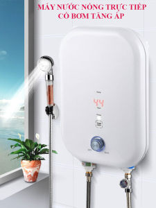 Máy nước nóng trực tiếp bình nóng lạnh trực tiếpmáy nước nóng KÈM BƠM TRỢ LỰC có vòi sen công suất 5500W làm nóng nhanh với 3 giây tiết kiệm điện có chống giật an toàn màn hình kỹ thuật số thông minh