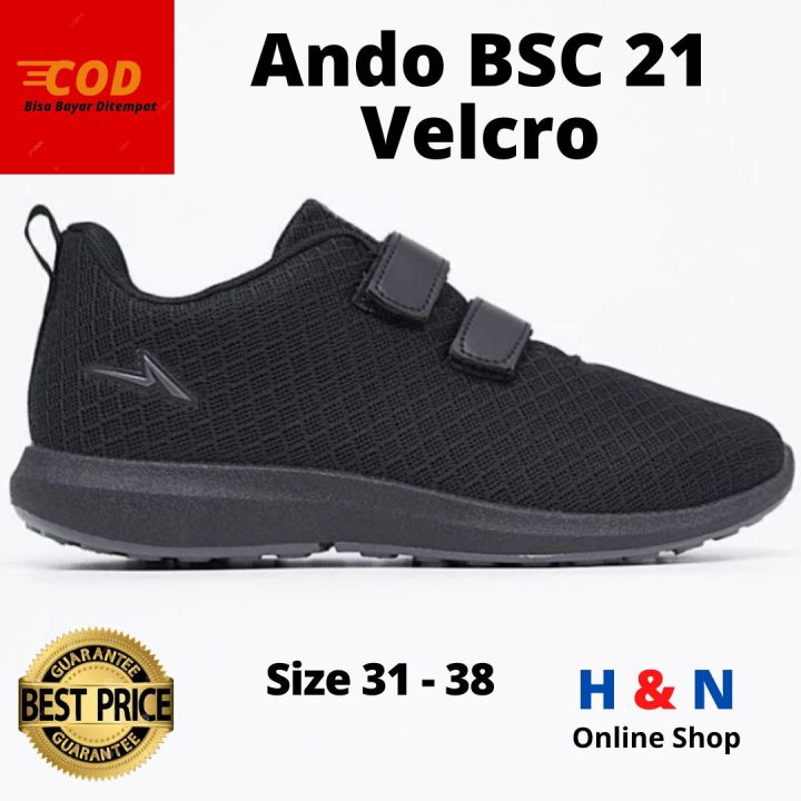H&N Online Shop Sepatu Sekolah Sneakers Anak ANDO BSC 21 VELCRO