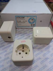 Stopkontak Arde Portabel UTICON 1 Lubang/ Single Portabel Outlet ST-118
