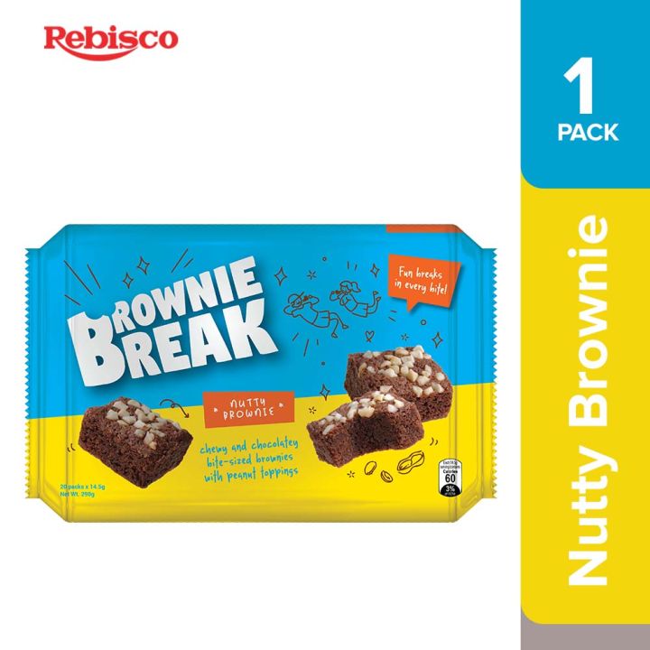 Brownie Break Nutty Brownie 14.50g X 20pcs | Lazada PH