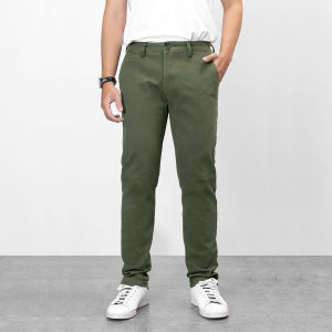 Quần Kaki Dài Nam PIGOFASHION Cao Cấp Chất Co Giãn Tốt Form REGULAR LZDQKK03 màu Rêu