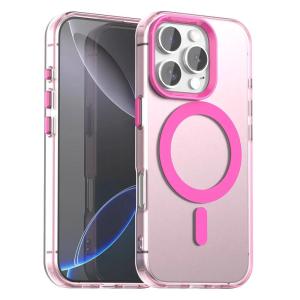Matte Candy  Wireless Charging Transparent Case for iPhone 16 14 13 12 11 15 Pro Max Plus For Magsafe Shockproof Cover
