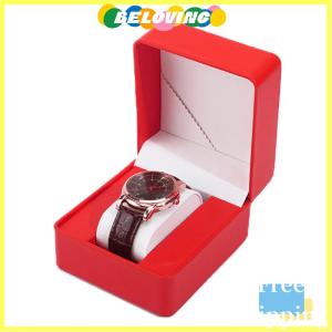Beloving Flash Sale กล่องเก็บนาฬิกา PU แบบเดี่ยวกล่องใส่โชว์นาฬิกาข้อมือที่ใส่นาฬิกาเครื่องประดับสำหรับเดินทางเป็นของขวัญสำหรับผู้ชาย