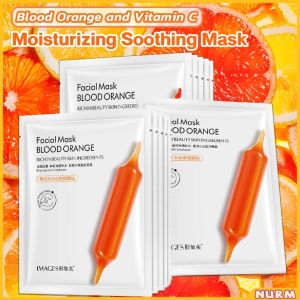 Nurm Face Mask Hydrating Moisturizing Skincare Blood Orange and Vitamin C Soothes Skin