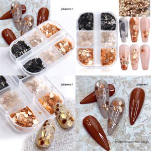 Khay nhũ vảy đá trang trí móng 6 ngăn siêu đẹp HOT