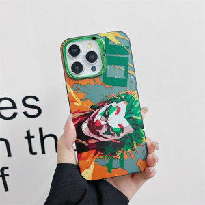 Cartoon Joker Phone Case For iPhone 15 15plus 15pro 15promax 14 14plus 14pro 14promax Electroplated shock resistant hard case 11 12 13promax Case for men