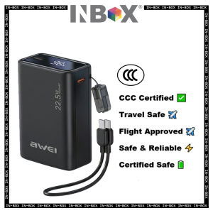 Awei (4797)22.5W built-in C to C cable (CCC+QR Code Certified )