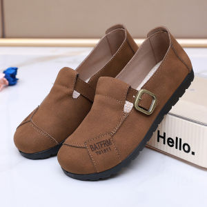 Free Shipping Spring Soft-Soled Fashion Loafers Comfortable Casual Slip-On Shoes Non-Slip Flats