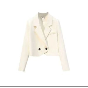 Blazer Crop  / Cropped Wanita Model kancing Dua / Crop wanita