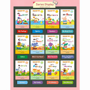 Set Buku Bacaan Bergambar Bahasa Inggeris Awal Kanak Kanak 12 Buah Buku Cerita Interaktif Bersuara Sesuai Untuk Prasekolah dan Tadika 12books Kids English Enlightenment Picture Learn English Words Book Oral Story Book Sound Book预备级英语分级阅读教材有声读物图书启蒙绘本 B260