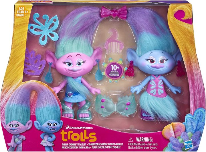 DreamWorks Trolls Satin and Chenille's Style Doll SetDreamWorks Trolls ...