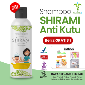 Shirami Shampo Anti Kutu Rambut Anak dan Dewasa - Penghilang Kutu Rambut Shampoo Anti Kutu Rambut