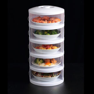 DK Mall New 5 Layer Insulation Dish Cover Multi-Layer Dust Dining Food Storage Table New Style Fly-Proof Food Cover Storage Rack Organizer Dispenser