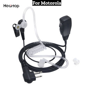 Walkie Talkie Earpiece 2 Pin Security Acoustic Tube Earpiece Headset with Mic Compatible with Motorola CP1660  GP3188 XIR P3688  CP300 GP300 GP308 GP68  Two Way Radio