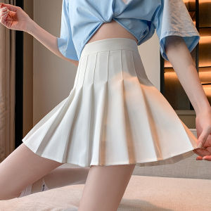 【Local Delivery】Korean Skirt Fashion Womens High Waist Skirt Slim Pleated Skater Tennis School Skirt