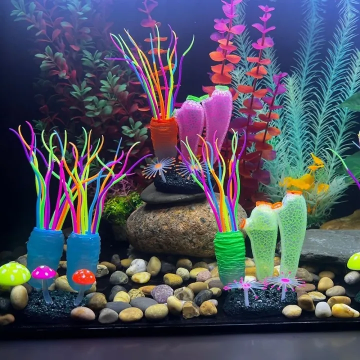 ZHITTY Sáng Mô phỏng phun nước biển Thực tế Silicone Đồ trang trí nấm ...