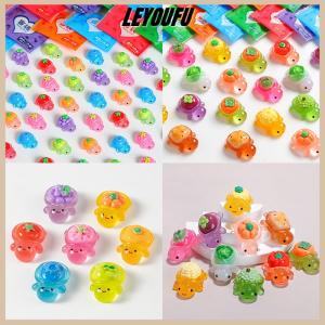 Christmas gift LEYOUFU 10pcs Landscaping Resin Crafts Glowing Turtle Garden Fish Tank Miniatures Ornaments Mini Luminous Fruit Turtle Home Decoration