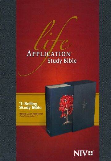 NIV Bible Life Application Study Bible Deluxe Linen Hardcover | Lazada PH