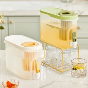 Bình Nước Để Tủ Lạnh Có Vòi 3.9L Chất Liệu An Toàn Nhựa Nguyên Sinh PP Chịu Nhiệt Cao Cấp Tiện Lợi