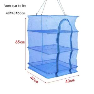 Lồng Lưới Phơi Khô Thực Phẩm Chống Côn Trùng Có Thể Gấp Gọn